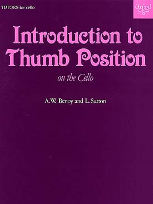 Benoy / Sutton Introduction TO Thumb Position Cello Benoy / Sutton Introduction TO Thumb Position Cello