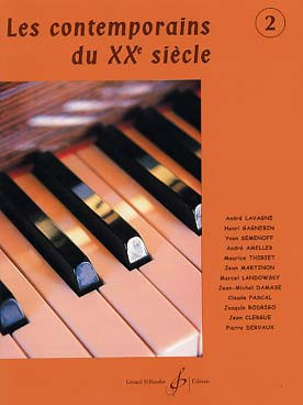 Les Contemporains DU Xxme Siecle Vol 2 Piano