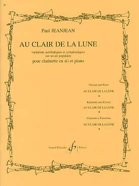 Jeanjean P. AU Clair de la Lune Clarinette