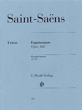 SAINT-SAENS C. Sonate OP 168 Basson