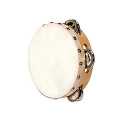 Tambourin Peau Naturelle Avec Cymbalettes