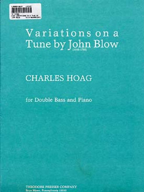 Hoag C. Variations ON A Tune BY John Blow Contrebasse Hoag C. Variations ON A Tune BY John Blow Contrebasse