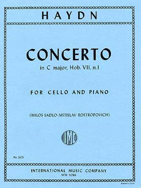Haydn J. Concerto DO Majeur Hob. Vii N°1 Violoncelle