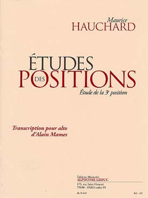 Hauchard M. Etudes Des Positions Alto