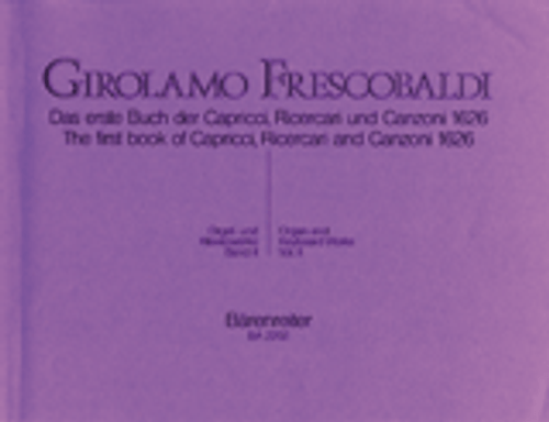 Frescobaldi G. The First Book OF Caprici, Ricercari And Canzoi 1626 Vol 2 Orgue Frescobaldi G. The First Book OF Caprici, Ricercari And Canzoi 1626 Vol 2 Orgue