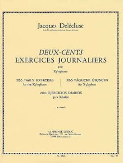 Delecluse J. 200 Exercices Journaliers Vol 1 Xylophone