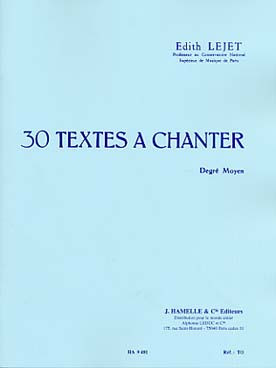 Lejet E. Textes A Chanter