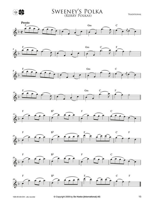 Johow J. Irish Melodies Flute A Bec Alto