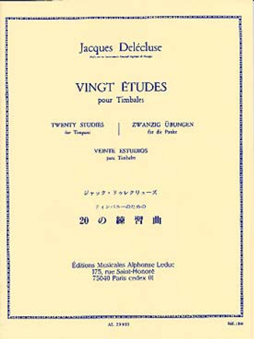 Delecluse J. Etudes (20) Timbales