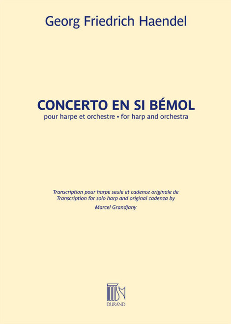Haendel G.F. Concerto En Si Bemol pour harpe seule