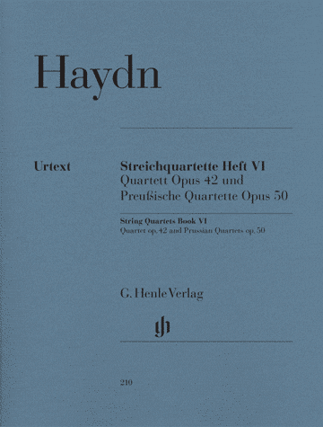 Haydn J. Quatuors Prussiens Vol 6 OP 42 et OP 50