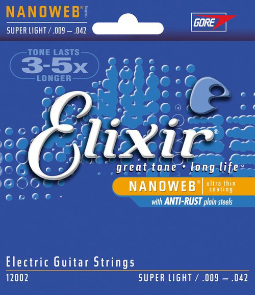 Jeu de Cordes Electrique Elixir 12002 Super Light 9/42