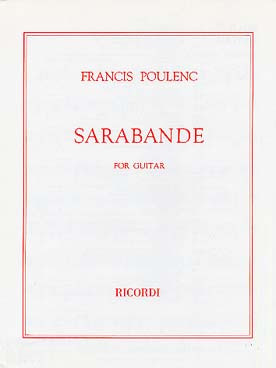 Poulenc F. Sarabande Guitare