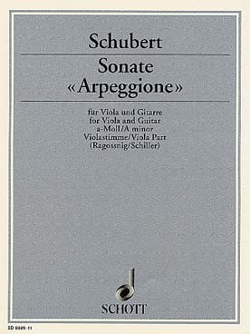 Schubert F. Sonate Arpeggione Alto Guitare