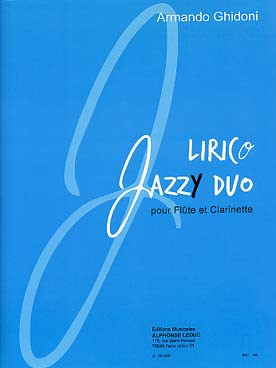 Ghidoni A. Lirico Jazzy Duo Flute et Clarinette