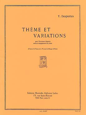 Desportes Y. Theme et Variations Percussion