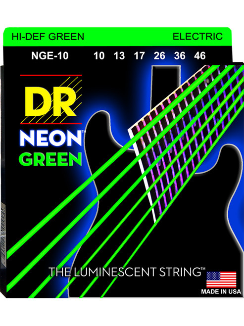 Jeu de Cordes Guitare DR HI-DEF Green 10/46