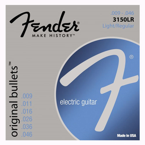 Jeu de Cordes Guitare Fender Original Bullets 3150LR Light/regular 09/46 Jeu de Cordes Guitare Fender Original Bullets 3150LR Light/regular 09/46