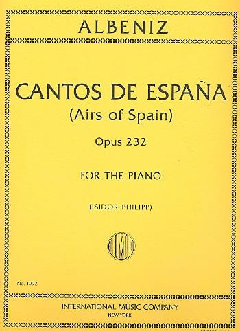 Albeniz I. Chants D'espagne OP 232 Piano