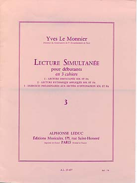 le Monnier Y. Lecture Simultanee Vol 3
