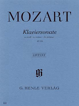 Mozart W.a. Sonate N°8 KV 310 Piano