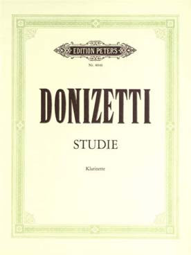 Donizetti G. Etude Clarinette