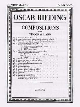 Rieding O. Marches Des Tziganes Violon
