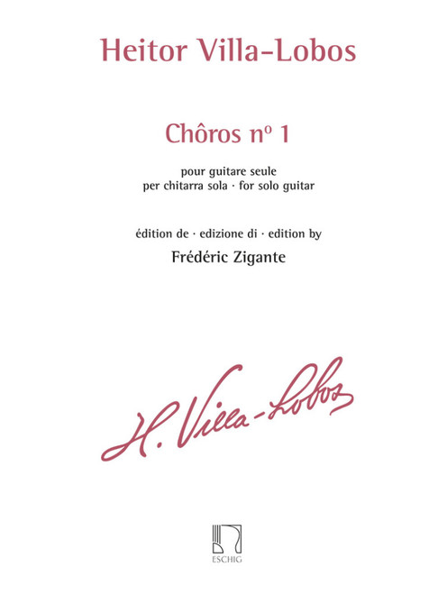 VILLA-LOBOS H. Choros N°1 Guitare