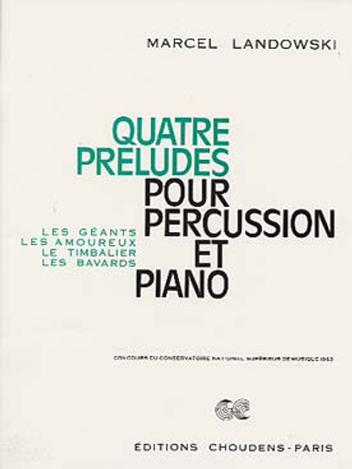 Landowski M. 4 Preludes Percussion Landowski M. 4 Preludes Percussion