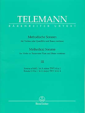 Telemann G.p. Methodical Sonatas Vol 3 Flute