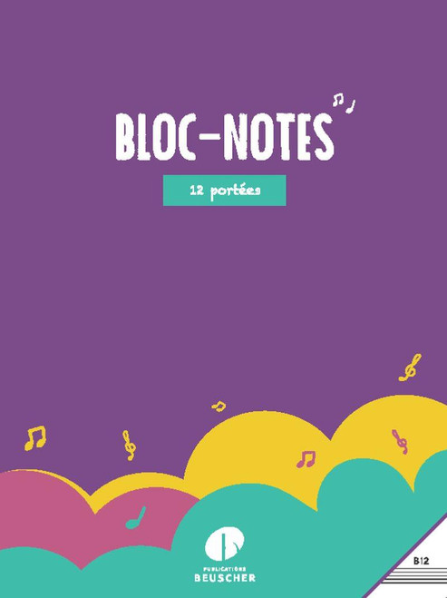 Bloc de Musique 12 Portees