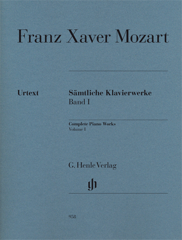 Mozart F.x. Complete Piano Works Vol 1