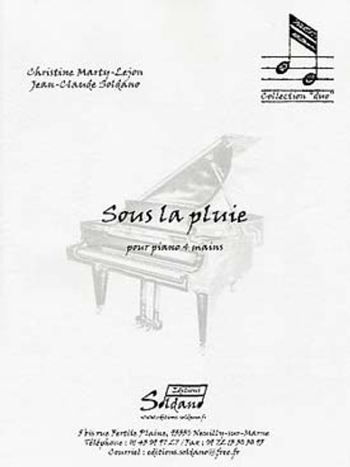 MARTY-LEJON S./soldano J.c. Sous la Pluie Piano 4 Mains