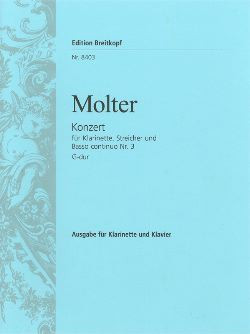Molter J.m. Concerto N°3 Clarinette la OU RE