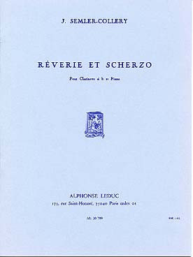 SEMLER-COLLERY J. Reverie et Scherzo Clarinette
