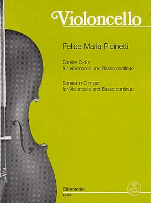 Picinetti F.m. Sonate DO Majeur Violoncelle