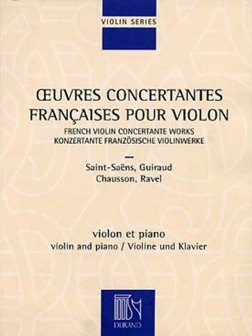 Oeuvres Concertantes Francaises Violon Oeuvres Concertantes Francaises Violon