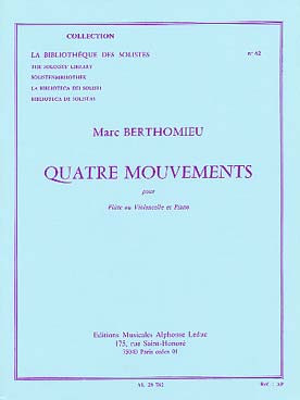 Berthomieu M. Quatre Mouvements Flute