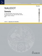 Naudot J.j. Sonate DO Mineur Flute Alto