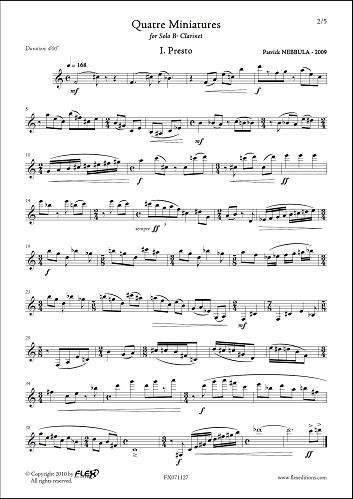 Nebbula P. Miniatures Clarinette