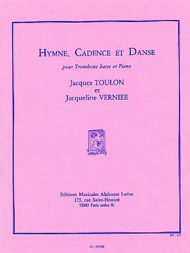 Toulon J./vernier J. Hymne Cadence et Danse Tuba