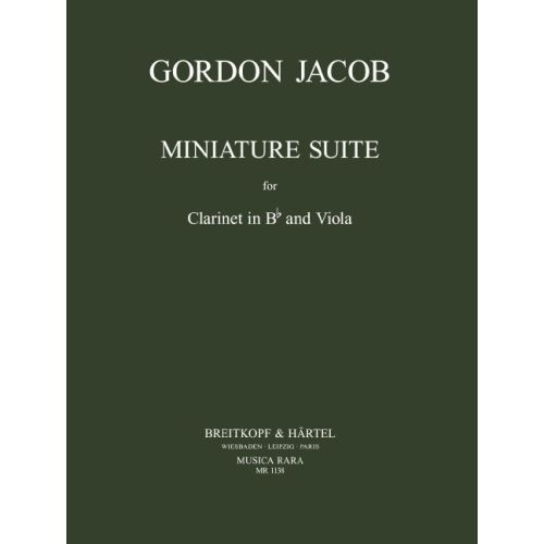 Gordon J. Miniature Suite Clarinette et Alto
