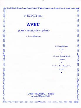 Ronchini F. Aveu Violoncelle