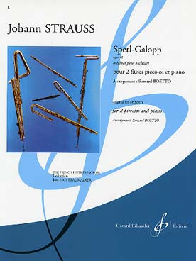 Strauss J. SPERL-GALOPP OP 42 2 Flutes Piccolos