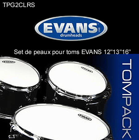 Peaux de Tom Evans G2 Transparente Standard 12 13 16