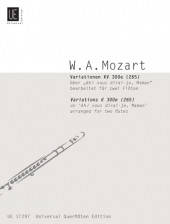 Mozart W.a. Variations ON Ah! Vous DIRAI-JE Maman Flutes