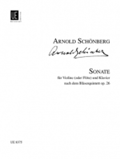 Schoenberg A. Sonate OP 26 Flute OU Violon