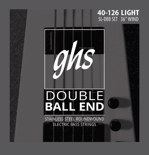 Jeu de Cordes Basse Ghs Strings 5LDBB Double Boule Stainless Steel