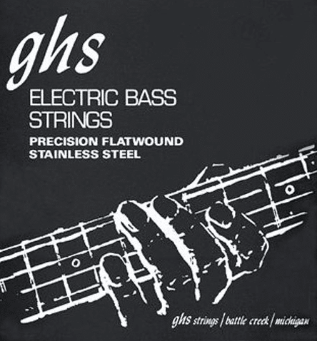 Jeu de Cordes Basse Ghs Strings 3050M File Plat Stainless Steel