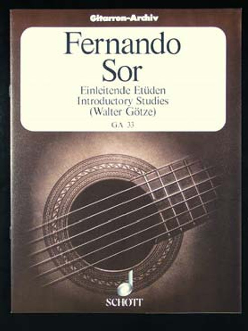 Sor F. Eileitende Etuden OP 60 Guitare